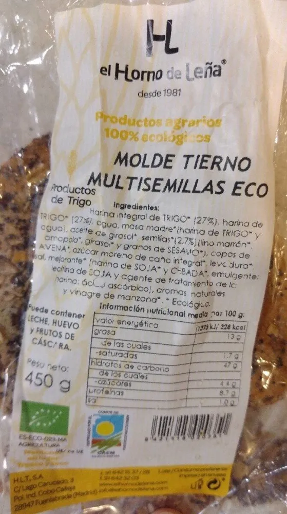 Pan de molde multisemillas