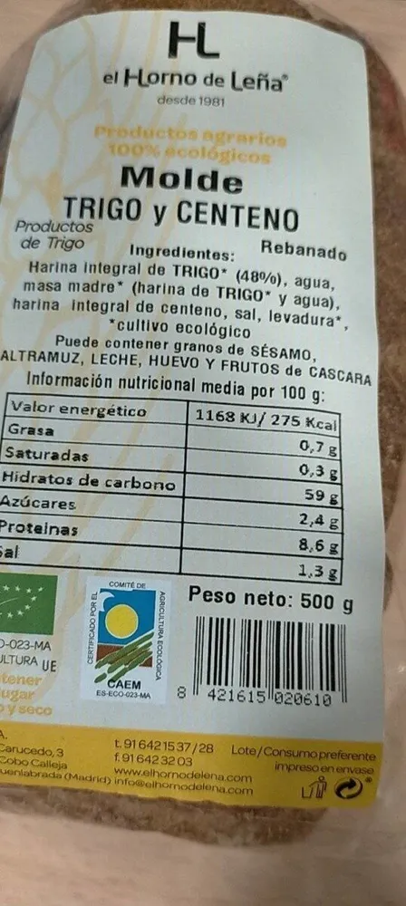 Pan molde herbolario