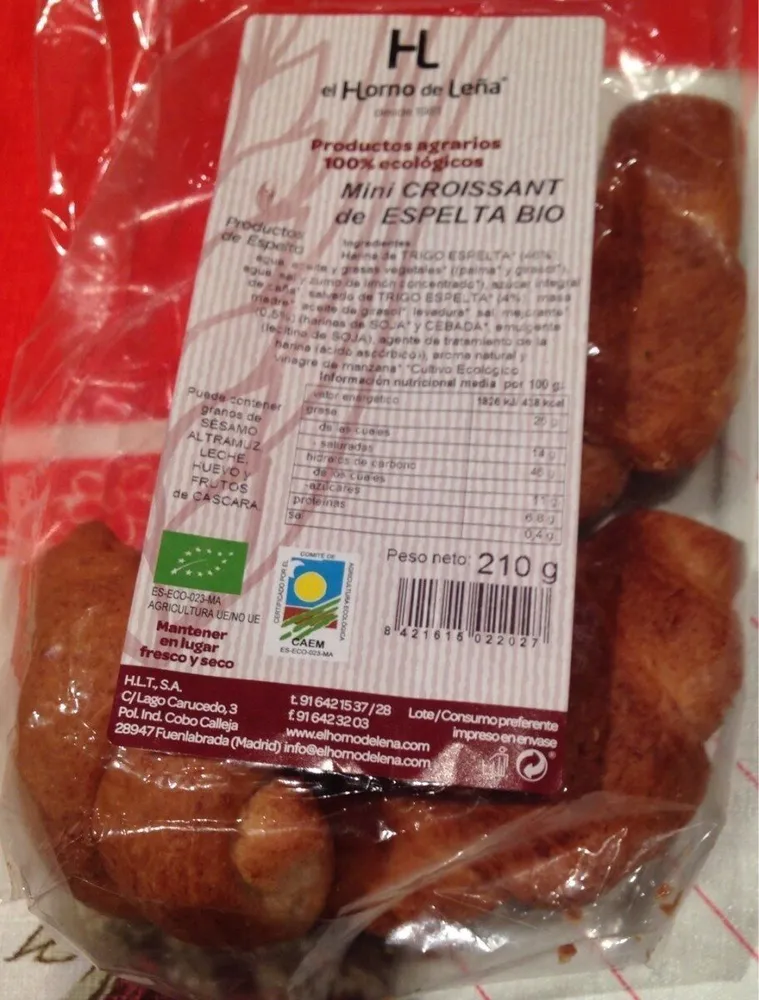 Minicroissant de espelta bio