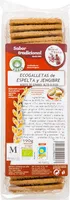 Ecogalletas de espelta y jengibre ecológicas