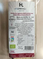 María de espelta con chocolate ecológica