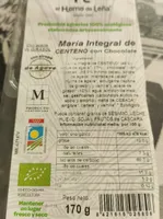 María integral de centeno con chocolate