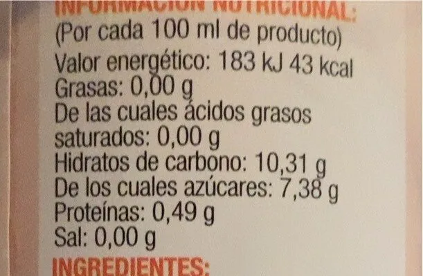 Zumo de zanahoria ecologico