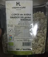 Copos de avena gruesos sin gluten integrales