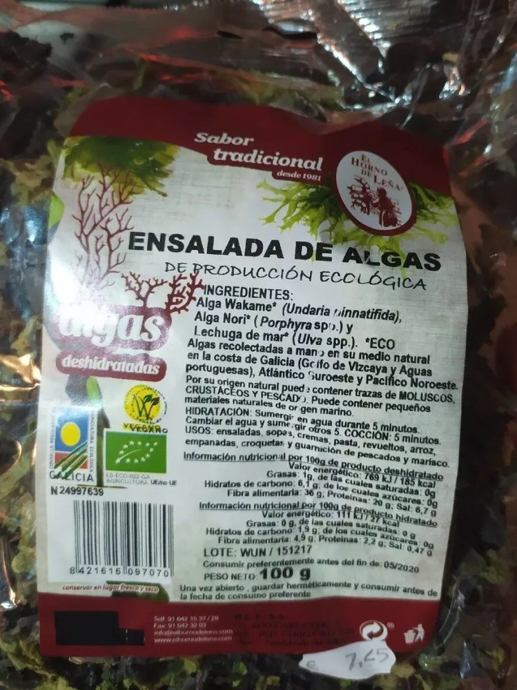 Ensalada de algas