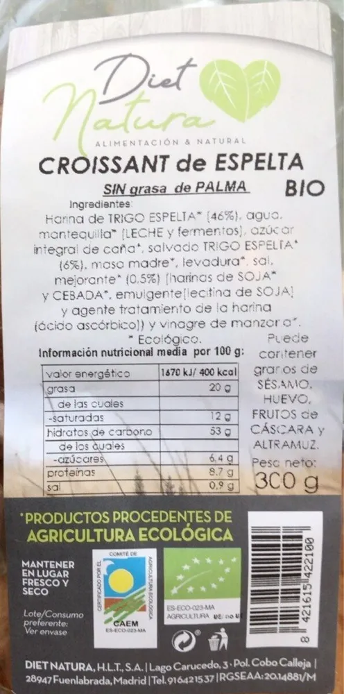 Croissant de espelta