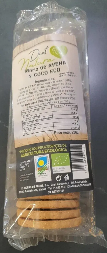María de avena y coco eco