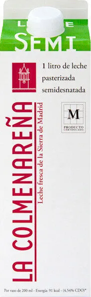 Leche fresca semidesnatada pasteurizada