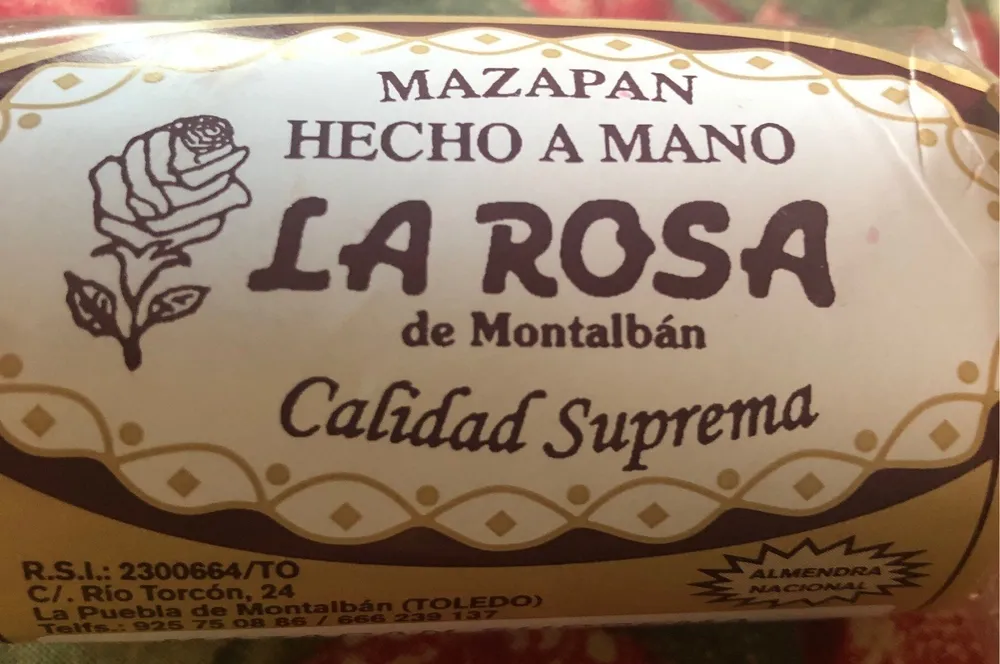 Mazapan sopa de almendra