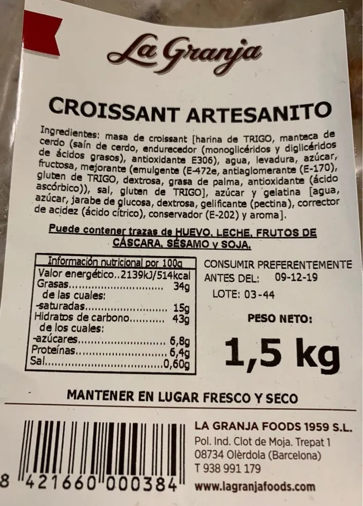 Croissant artesanito