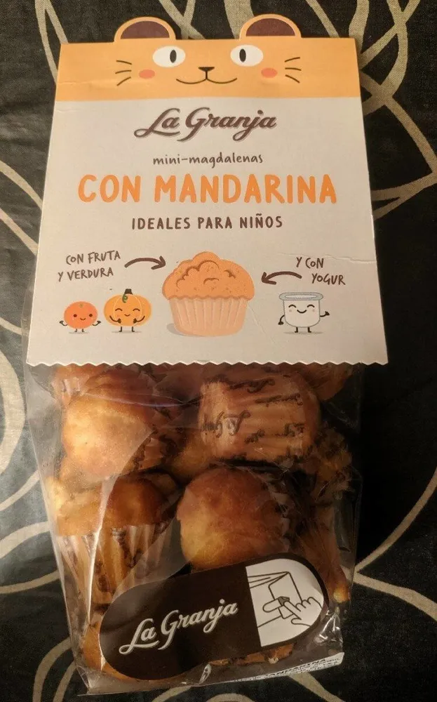 Mini magdalenas con mandarina
