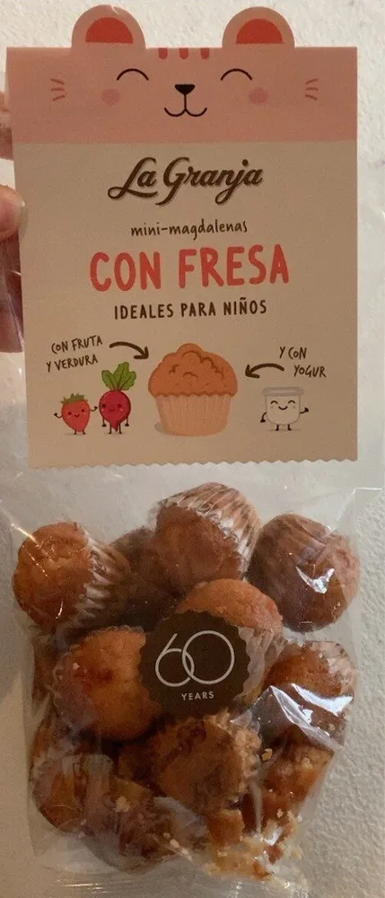 Mini-magdalenas con fresa