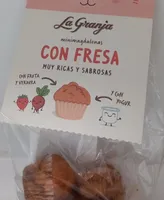 La Granja minimadalenas con fresa