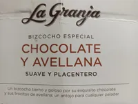 Bizcocho avellanas y chocolate