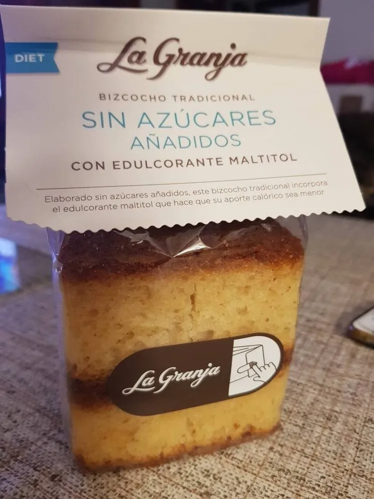 Bizcocho tradicional sin azúcares añadidos