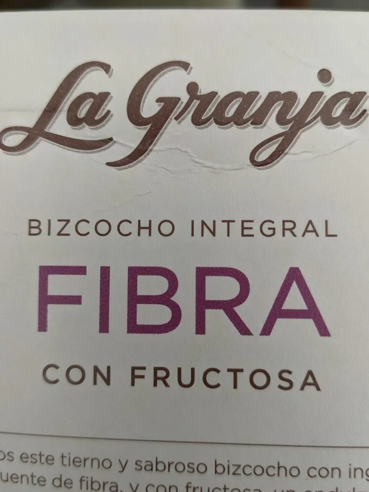 BIZCOCHO INTEGRAL CON FIBRA