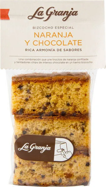 Bizcocho especial de naranja y chocolate