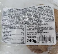 Galletas veganas ecológicas espelta con zanahoria