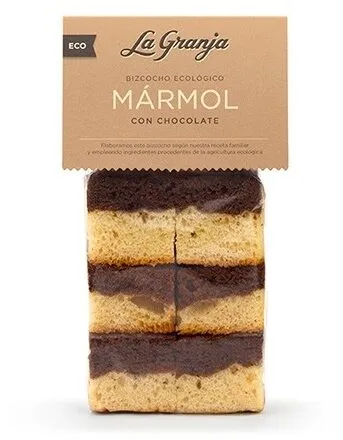 Bizcocho mármol ecológico con chocolate