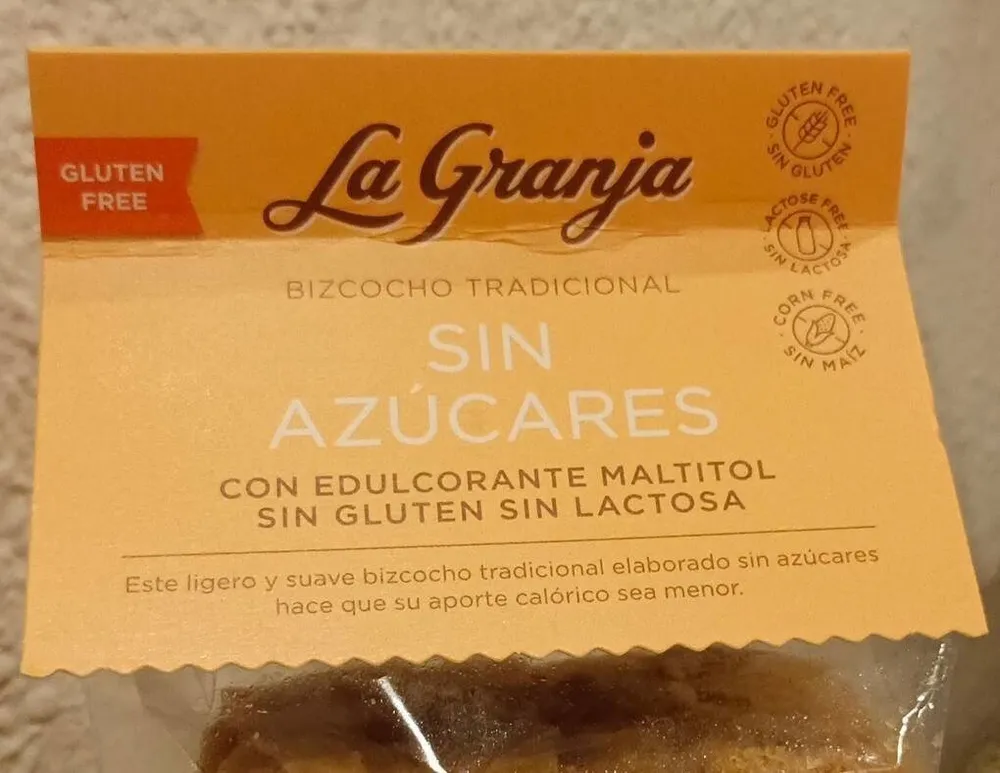 Bizcocho tradicional sin azúcares