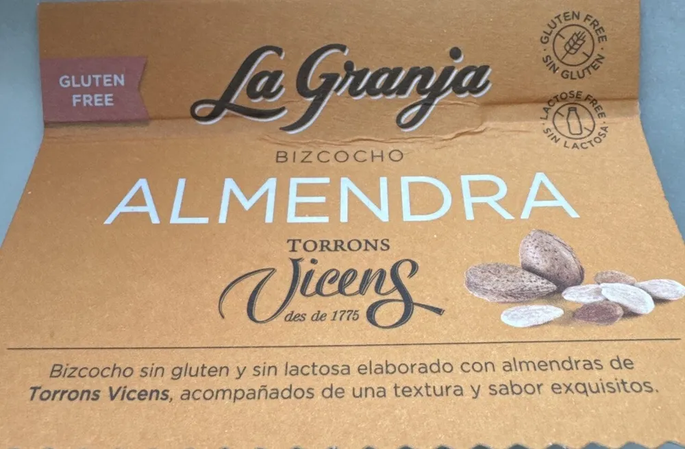 Bizcocho Almendra