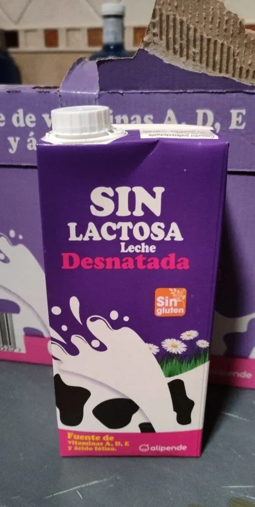 Leche desnatada sin lactosa