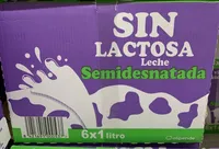 Sin lactosa leche semidesnatada