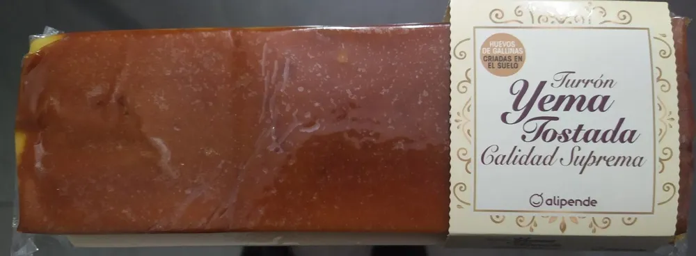 Turrón yema tostada