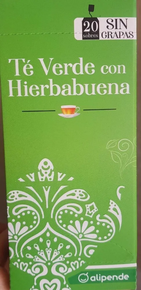 Té verde con hierbabuena