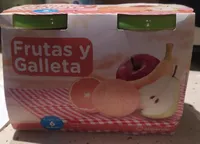 Frutas y galleta