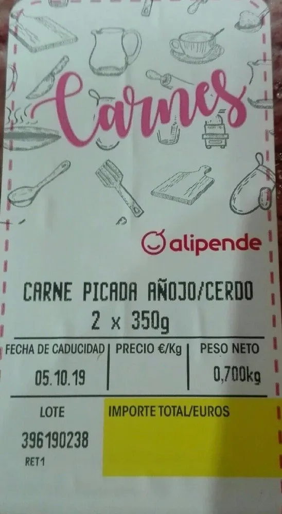 Carne picada añojo-cerdo