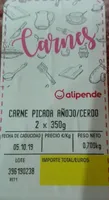 Carne picada añojo-cerdo