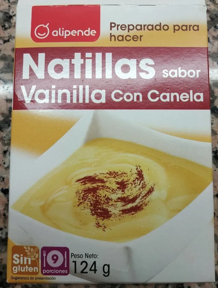 Natillas sabor vainilla con canela