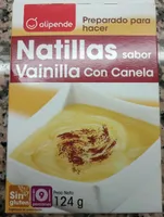 Natillas sabor vainilla con canela