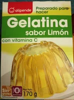 Gelatina sabor limón