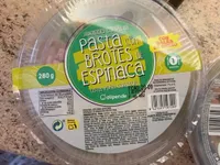Pasta con brotes de espinacas