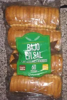 Pan tostado bajo en sal