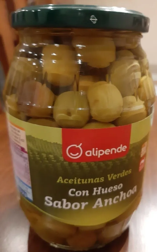 Aceitunas verdes c/h sabor anchoa