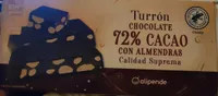 Turrón de chocolate con almendras