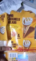 Cono de caramelo salado