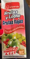 Bebida refrescante mixta de zumo de frutas y leche