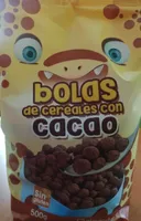 Bolas de cereales con cacao