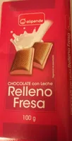 Chocolate con leche relleno de fresa