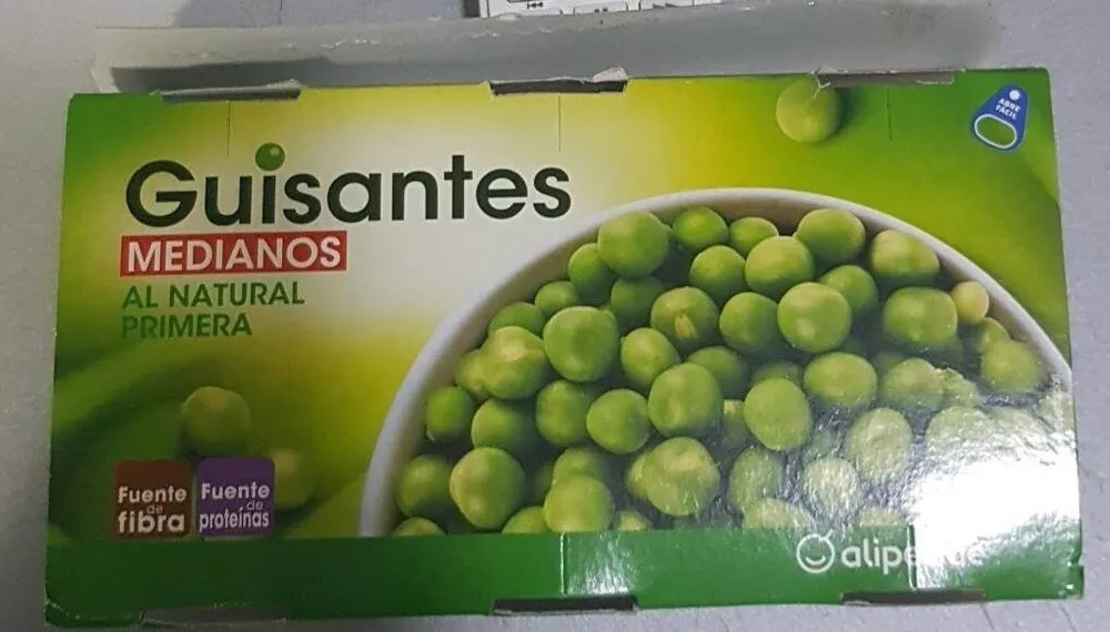Guisantes medianos al natural