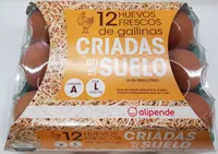 12 Huevos frescos de gallinas criadas en el suelo