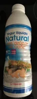 Yogur líquido natural con azúcar de caña