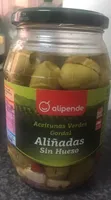 Aceitunas verdes gordal aliñadas sin hueso