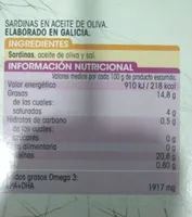 Sardinas en aceite de oliva