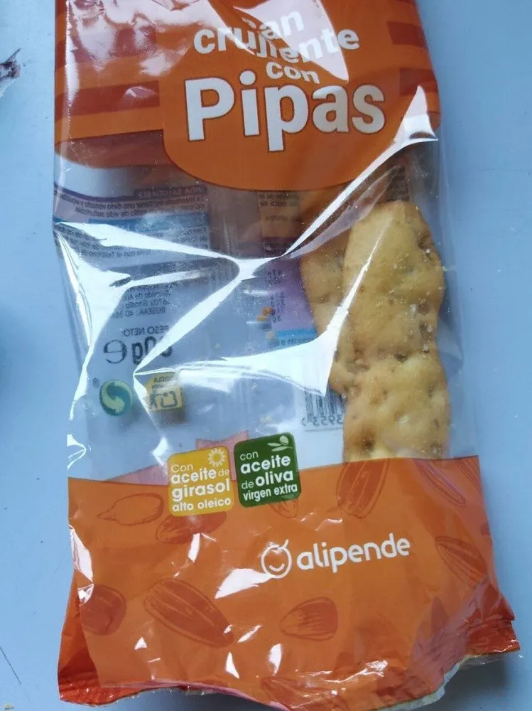 Pan crujiente con pipas