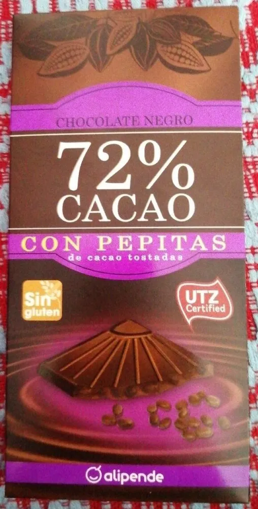 Chocolate negro 72% cacao
